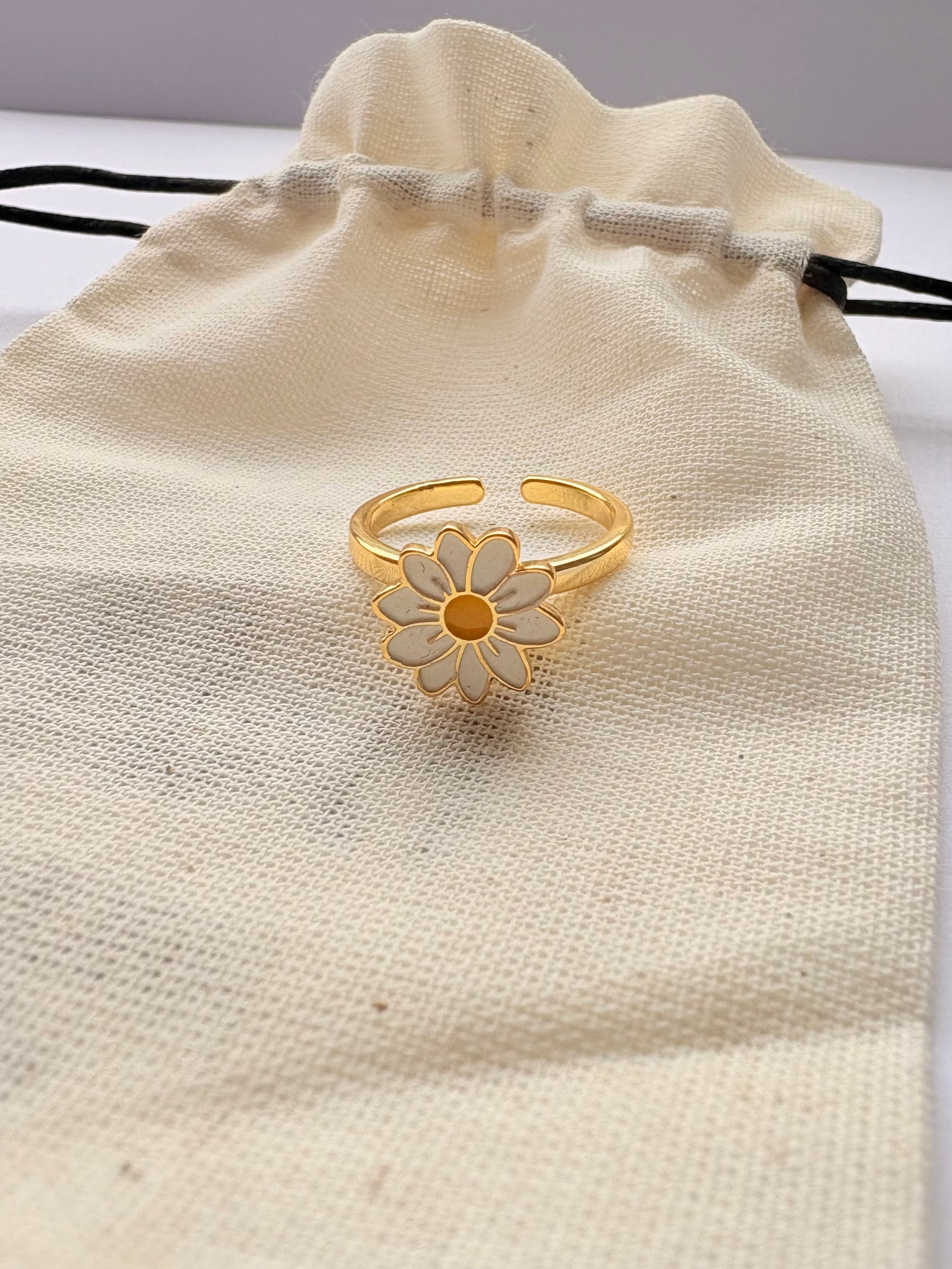 Anillo antiestrés Margarita gold