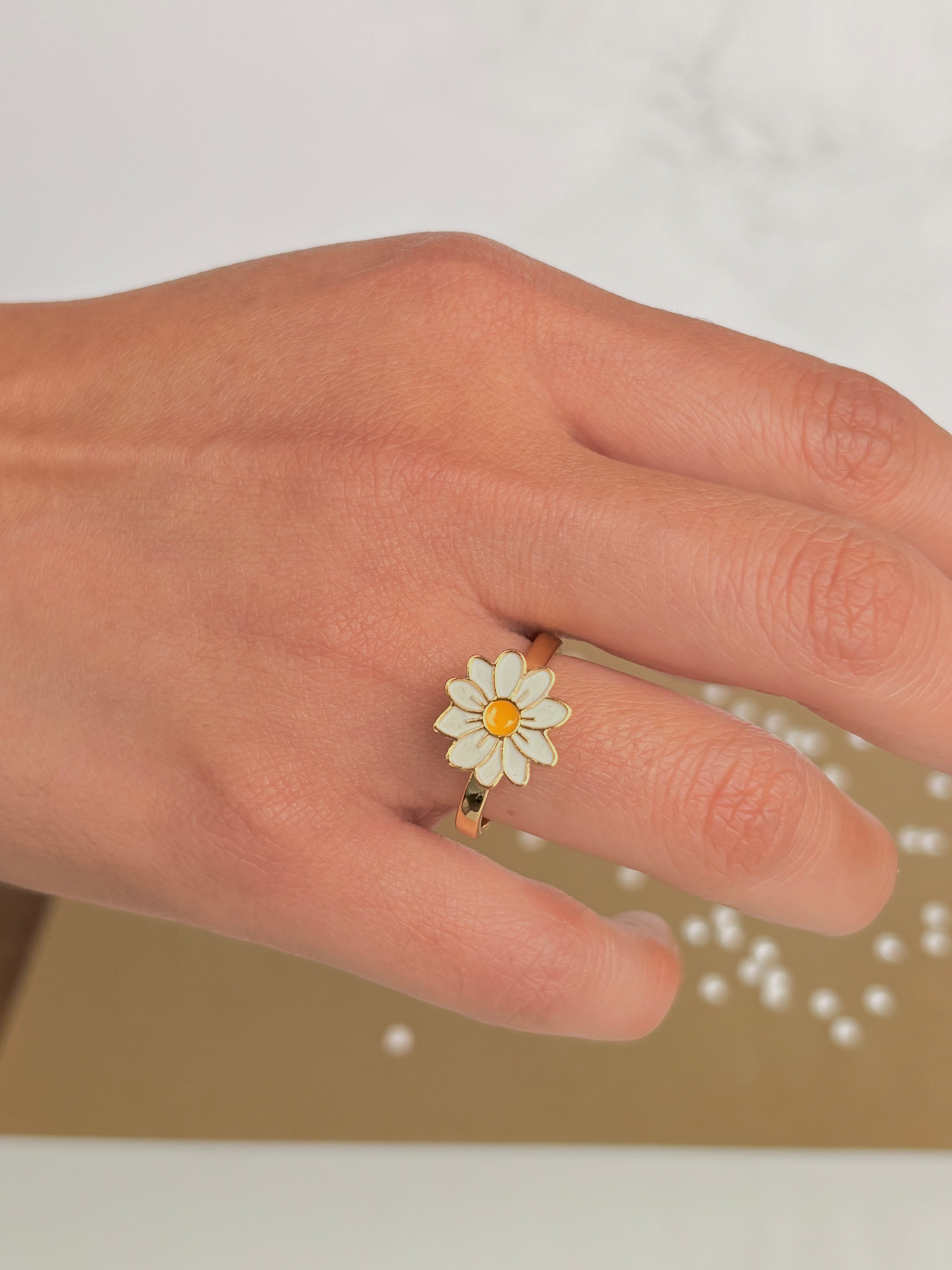 Anillo antiestrés Margarita gold