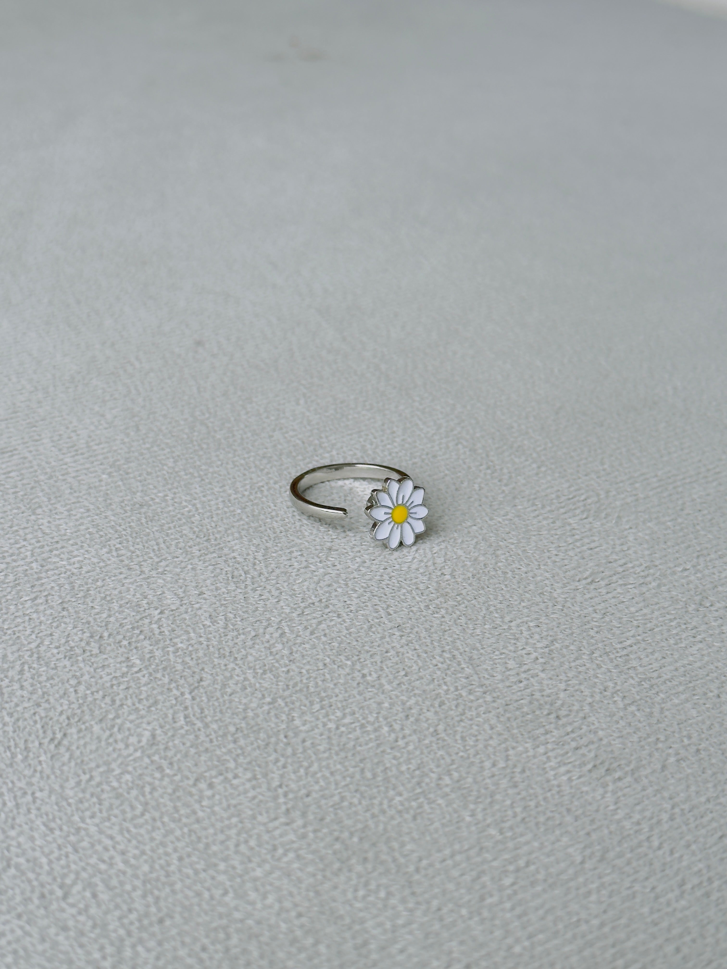 Anillo antiestrés Margarita silver