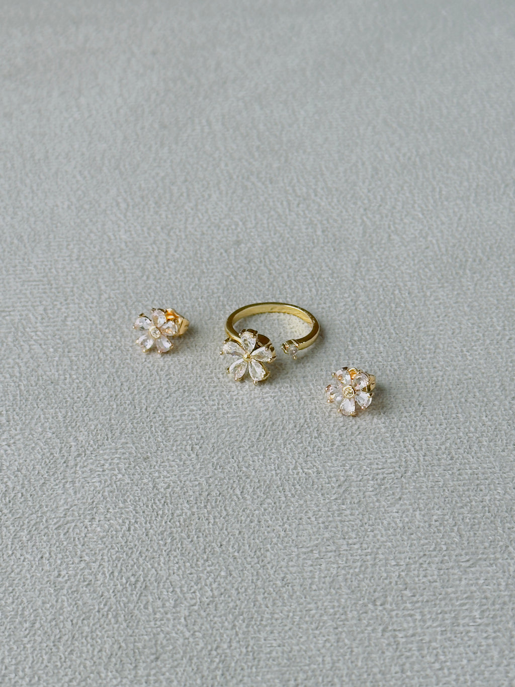 Set antiestrés Anillo y Aretes Diamond